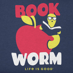 Kids Book Worm Short Sleeve Crusher Tee