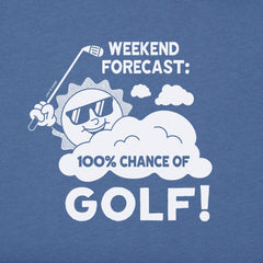 Men's 100% Chance of Golf Short Sleeve Tee