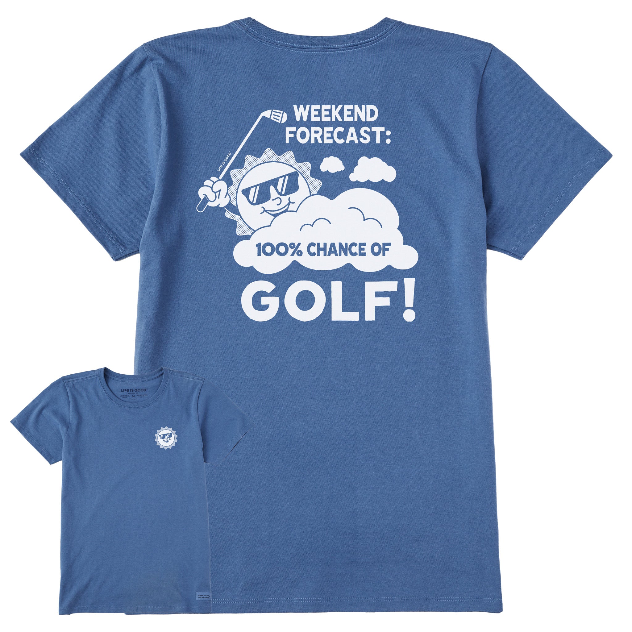Women's 100% Chance of Golf Short Sleeve Tee