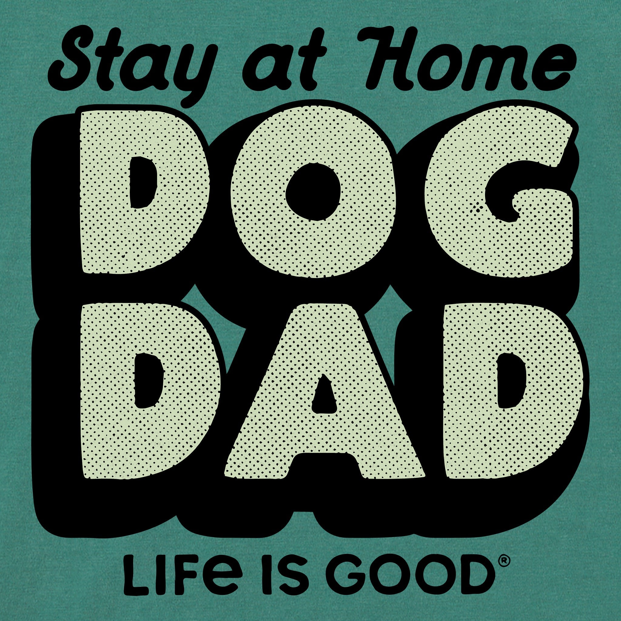 Men's Stay at Home Dog Dad Short Sleeve Crusher Tee