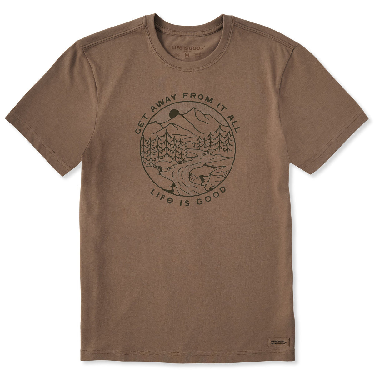 Men's Get Away From it All Mountains Short Sleeve Crusher Tee