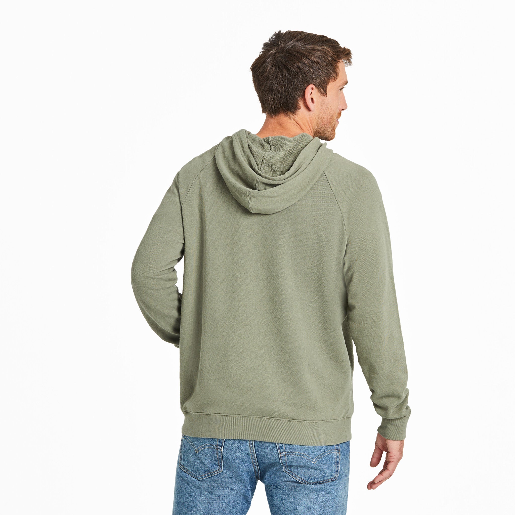 Men's Solid French Terry Pullover Hoodie