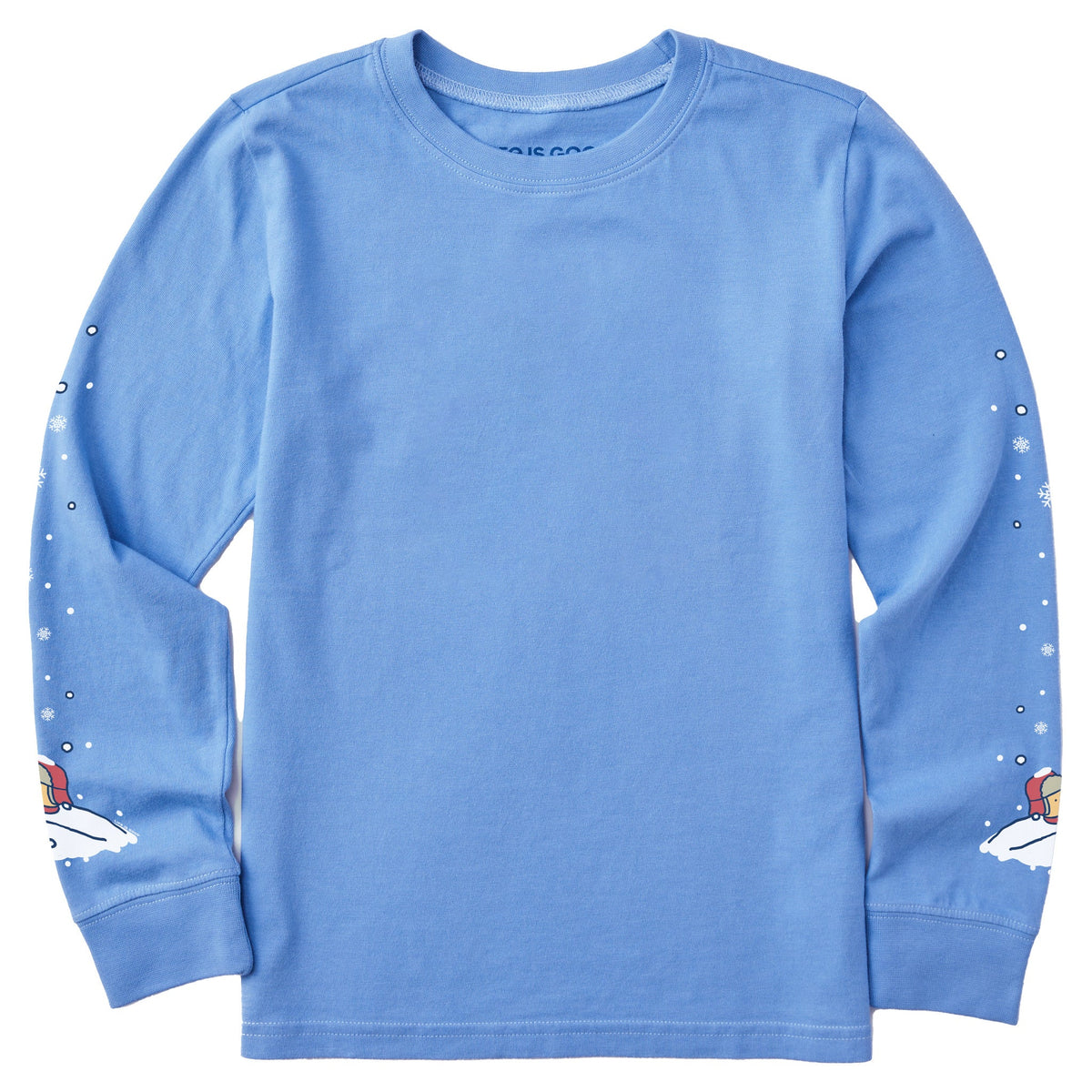 Kids Winnie Snow Pile Long Sleeve Crusher Tee