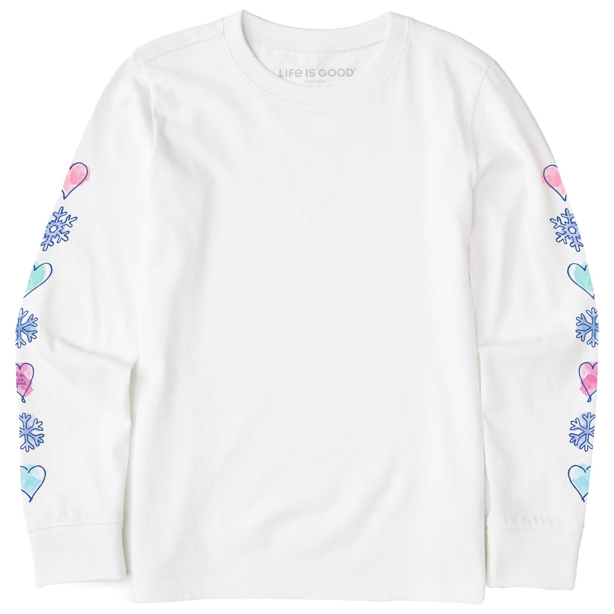 Kids Winter Icons Long Sleeve Crusher Tee