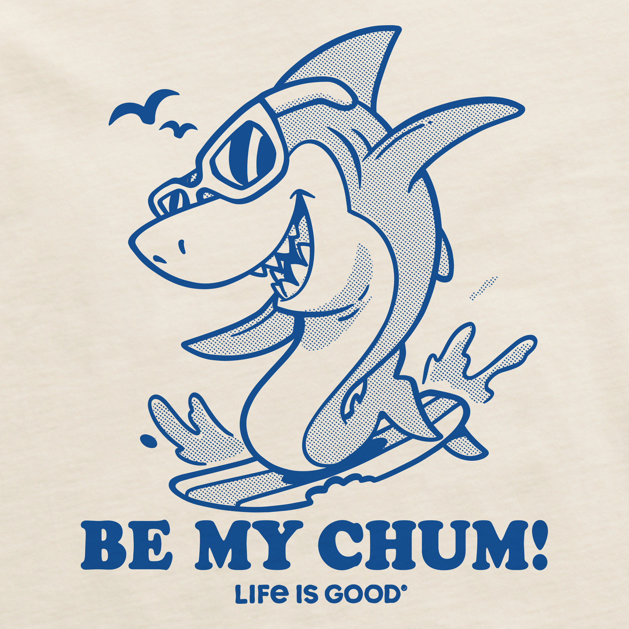 Men's Be My Chum Shark Short Sleeve Crusher Tee