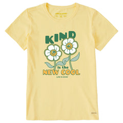 Women's Kind is the New Cool Flowers Short Sleeve Tee