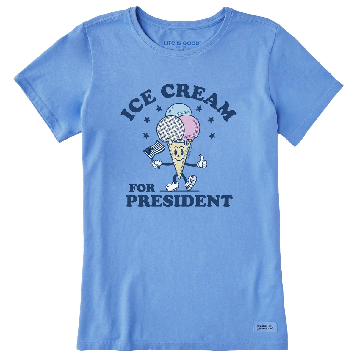 Women's Ice Cream for President Short Sleeve Tee
