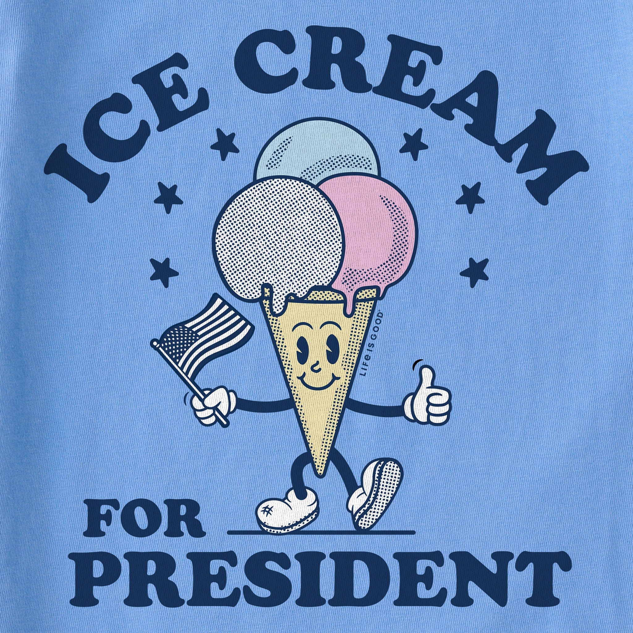 Women's Ice Cream for President Short Sleeve Tee