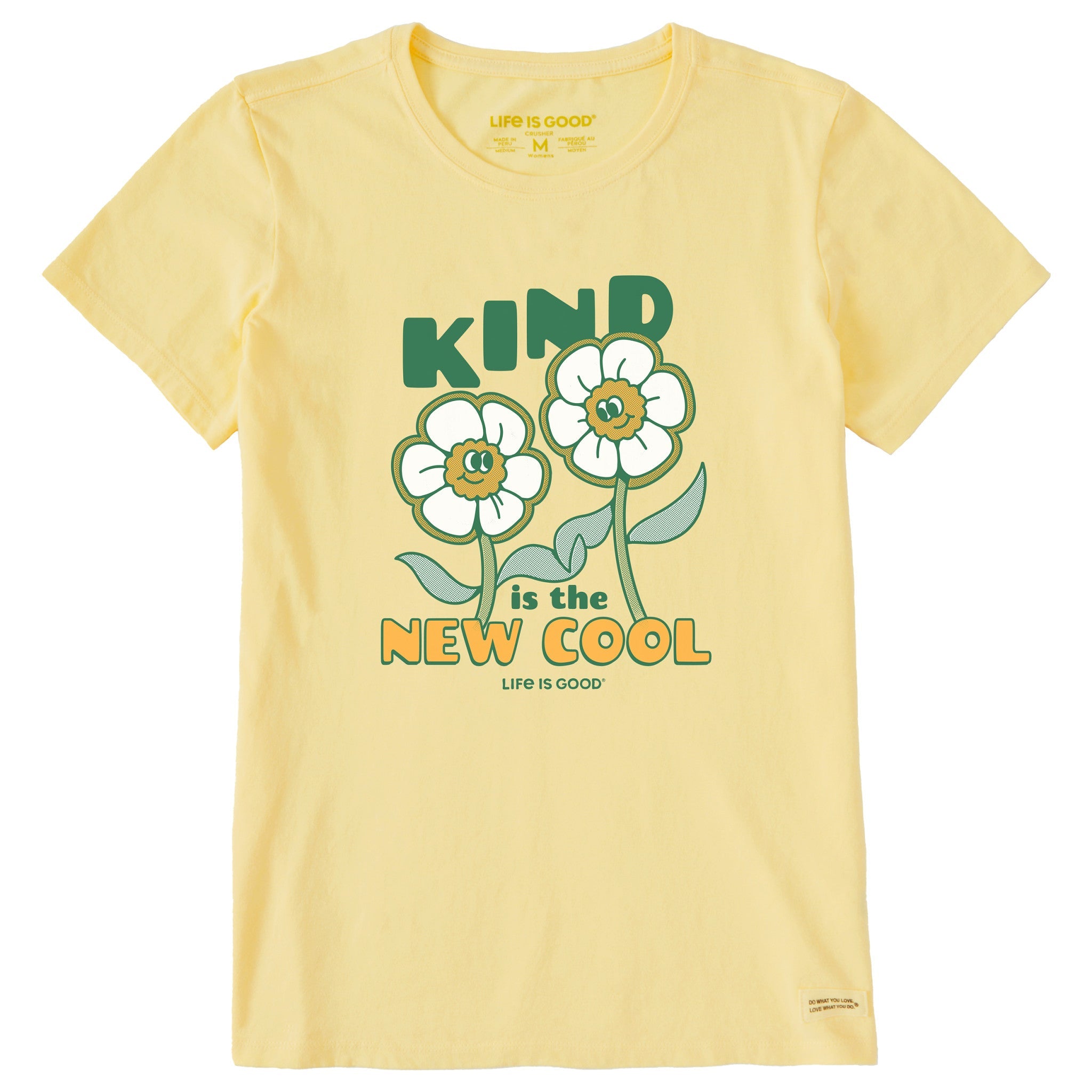 Women's Kind is the New Cool Flowers Short Sleeve Tee
