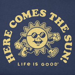 Women's Here Comes the Sun Mascot Short Sleeve Crusher Boxy Tee