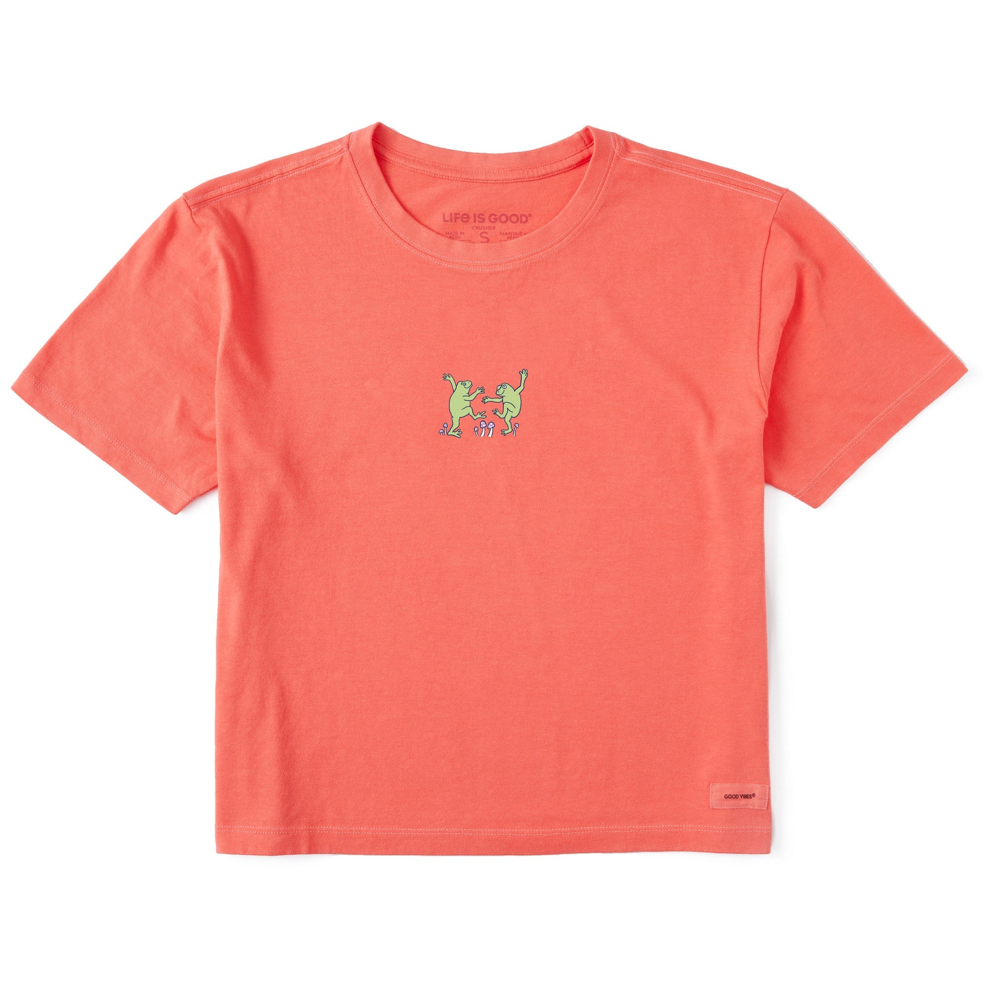 Women's Dancing Frogs Short Sleeve Crusher Boxy Tee