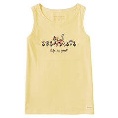 Women's Al with Flowers Crusher Tank