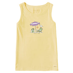 Women's I Like it Here Beach Umbrella Crusher Tank