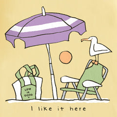 Women's I Like it Here Beach Umbrella Crusher Tank