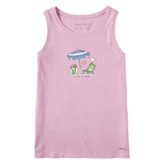 Women's I Like it Here Beach Umbrella Crusher Tank
