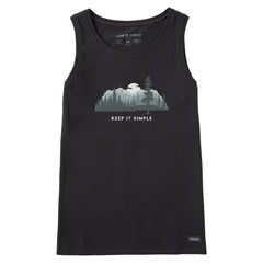 Women's Keep it Simple Evergreen Silo Crusher Tank