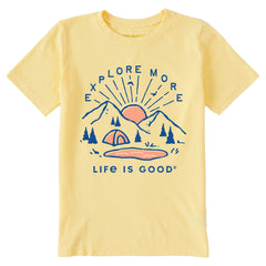 Kids Explore More Sunset Short Sleeve Crusher Tee