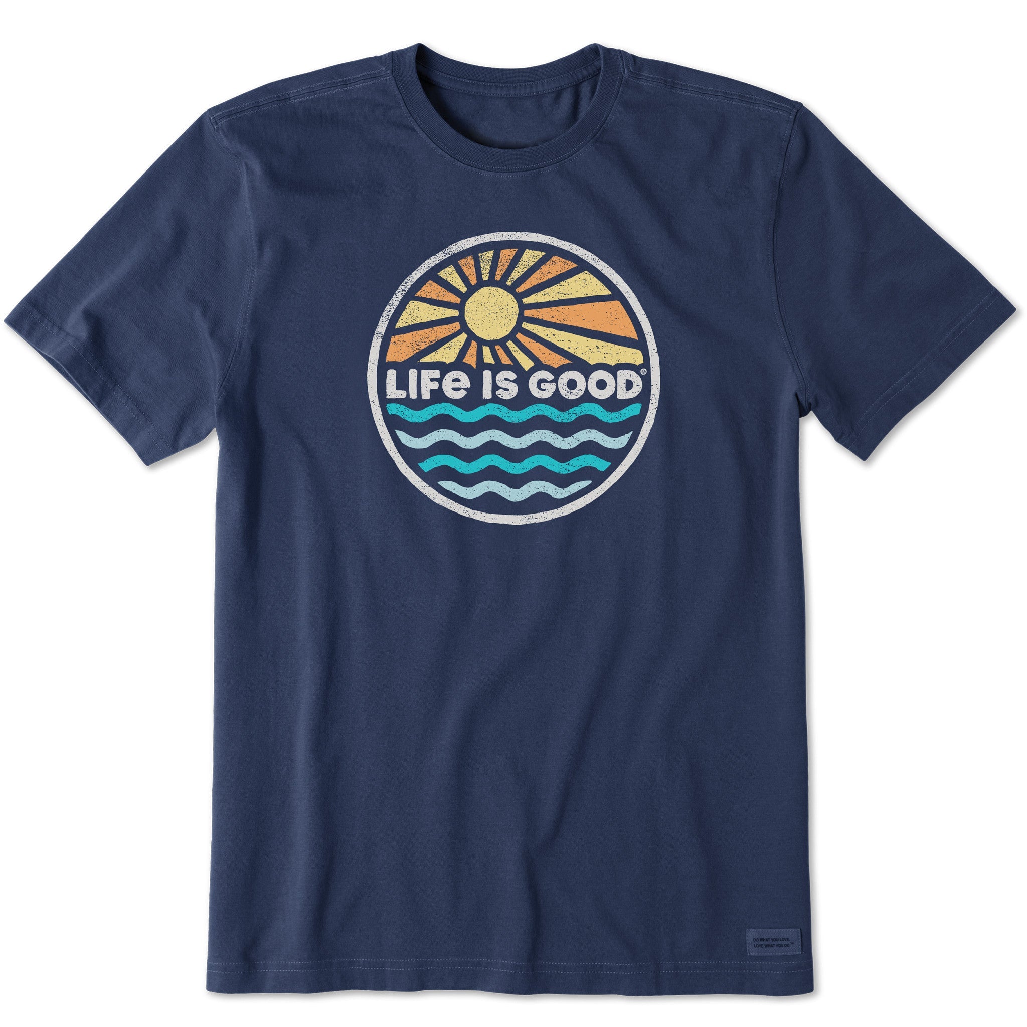 Men's Life is Good Sunset on the Water Short Sleeve Tee