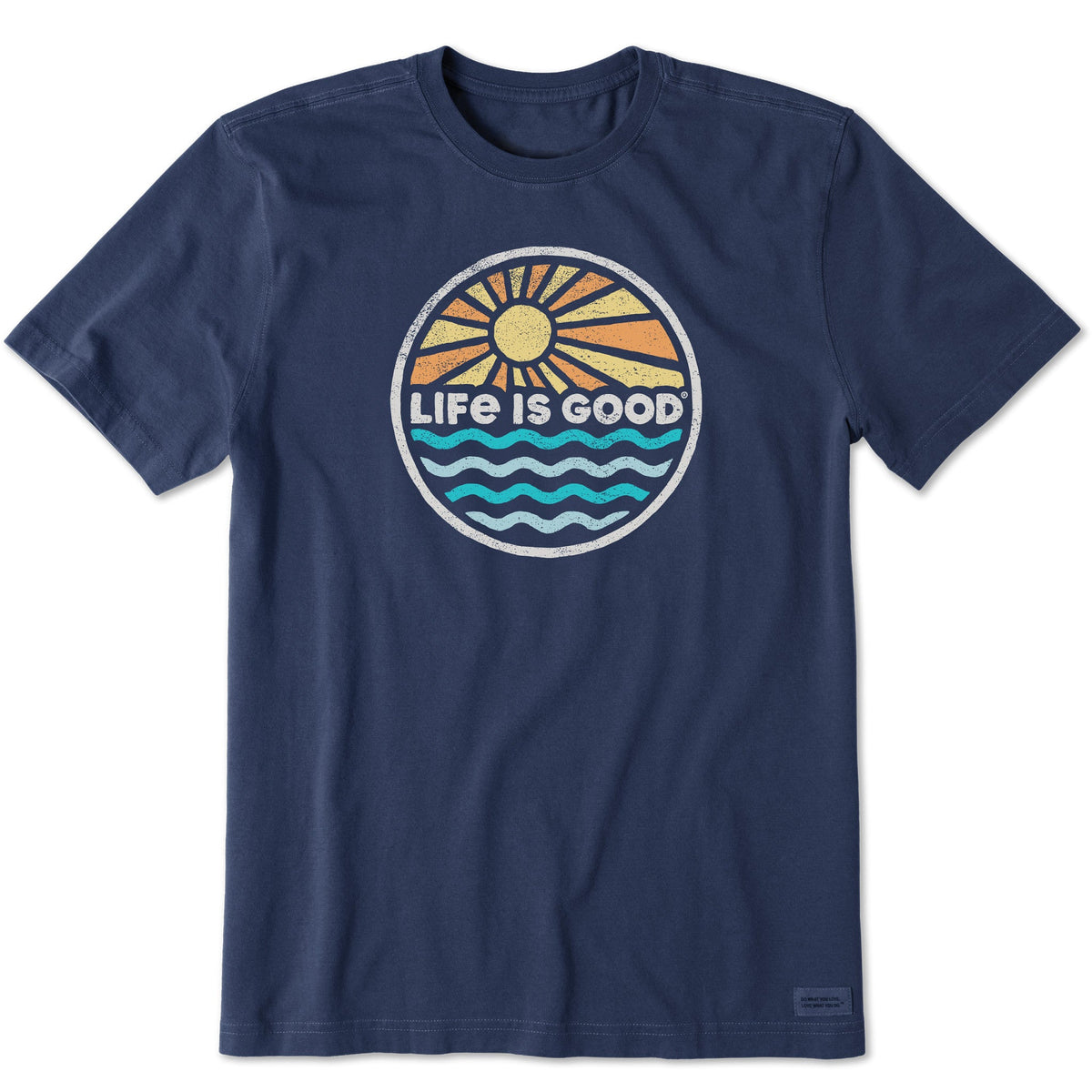 Men's Life is Good Sunset on the Water Short Sleeve Tee