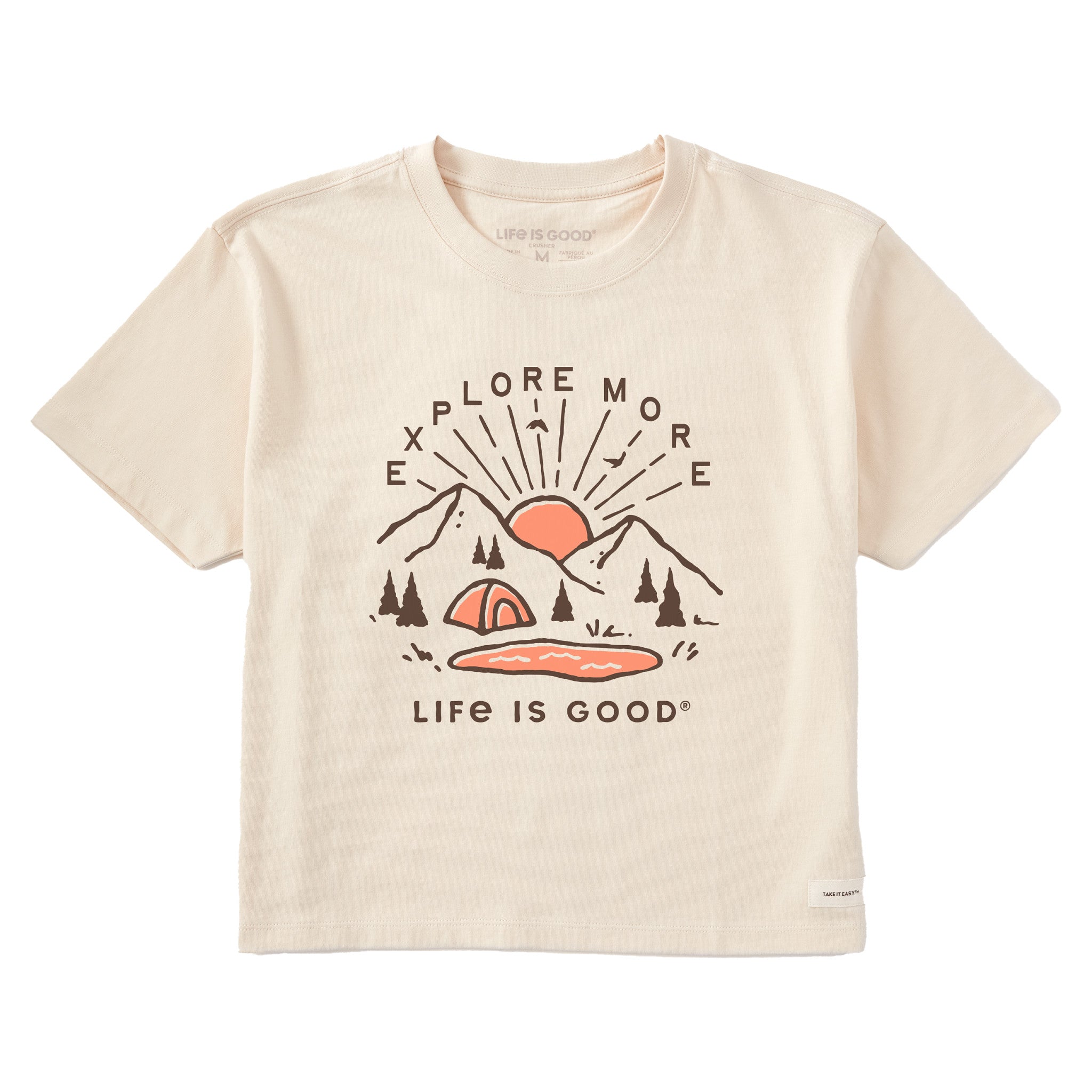 Women's Explore More Sunset Short Sleeve Crusher Boxy Tee