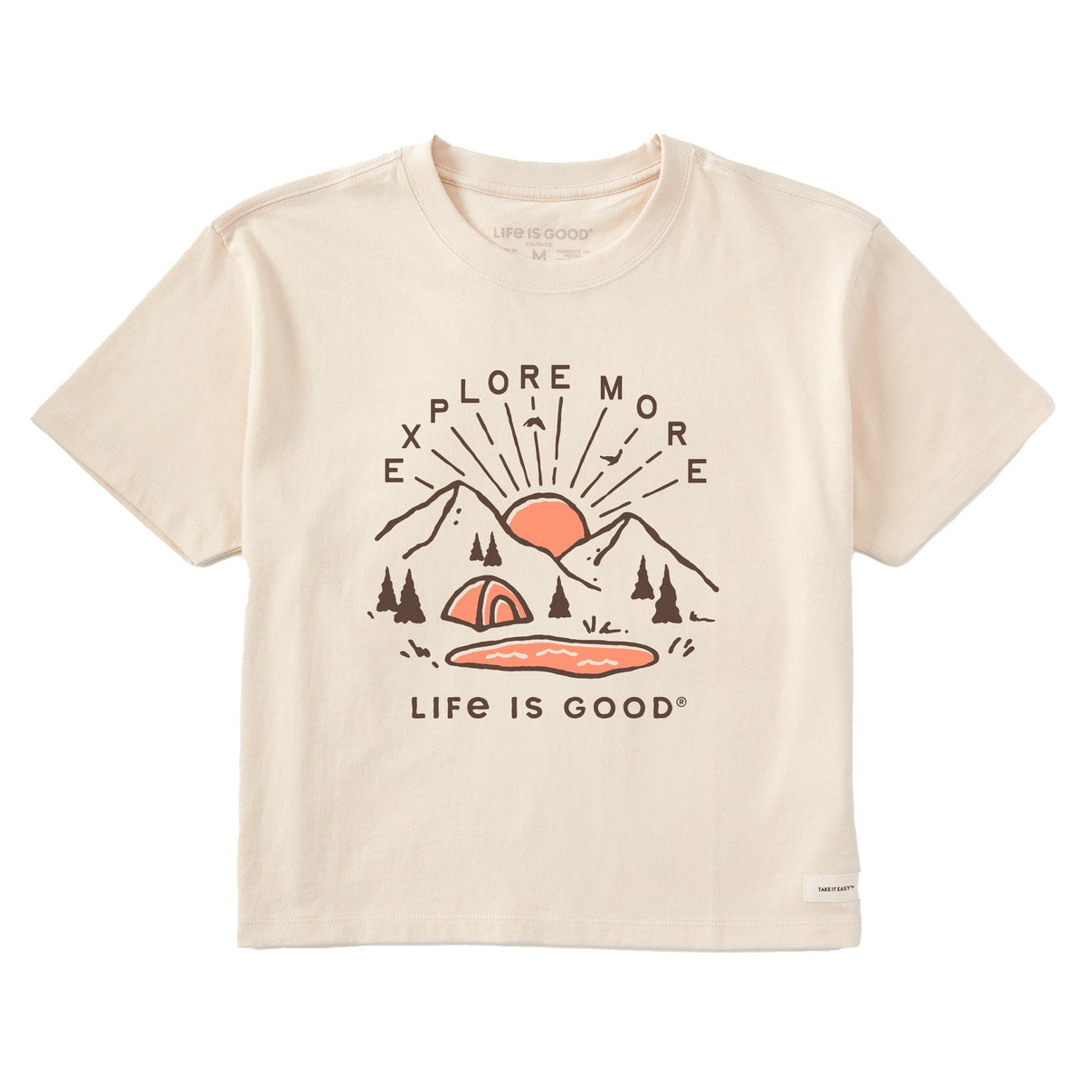 Women's Explore More Sunset Short Sleeve Crusher Boxy Tee