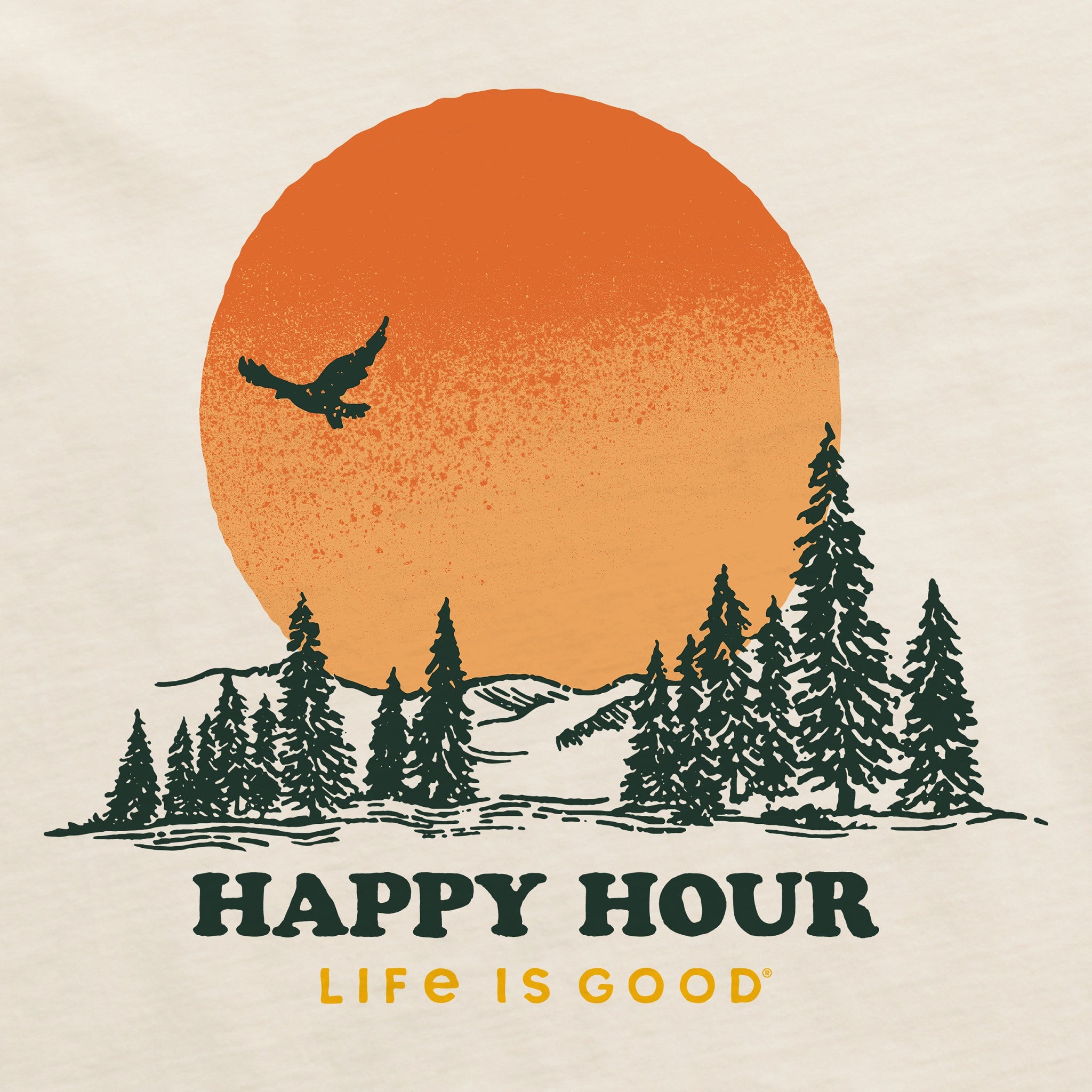 Women's Happy Hour Sunset Short Sleeve Crusher Tee