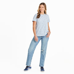 Women's Daisy Ditsy Pattern Crusher-LITE Easy Tee