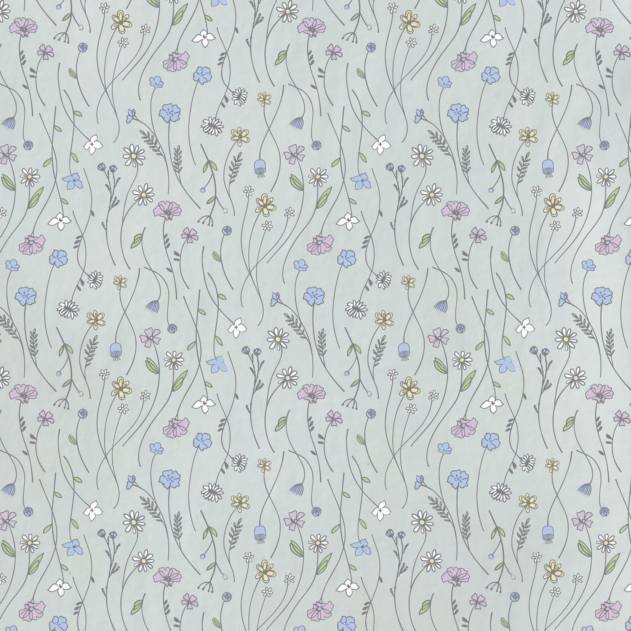Women's Floral Sketch Pattern Crusher-LITE Easy Tee
