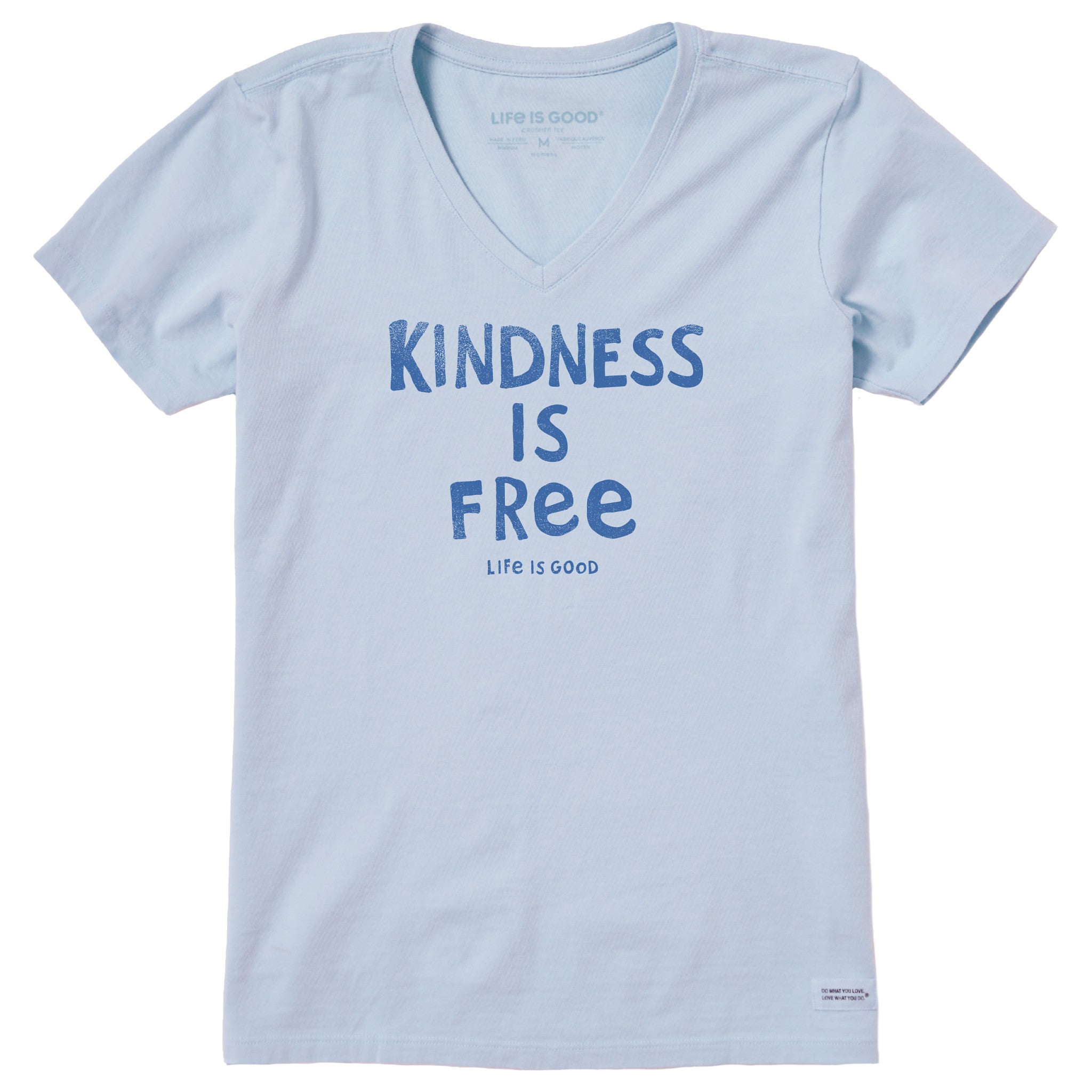Women's Kindness is Free Short Sleeve Vee