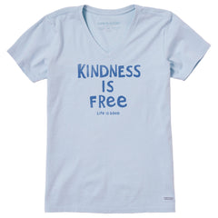 Women's Kindness is Free Short Sleeve Vee
