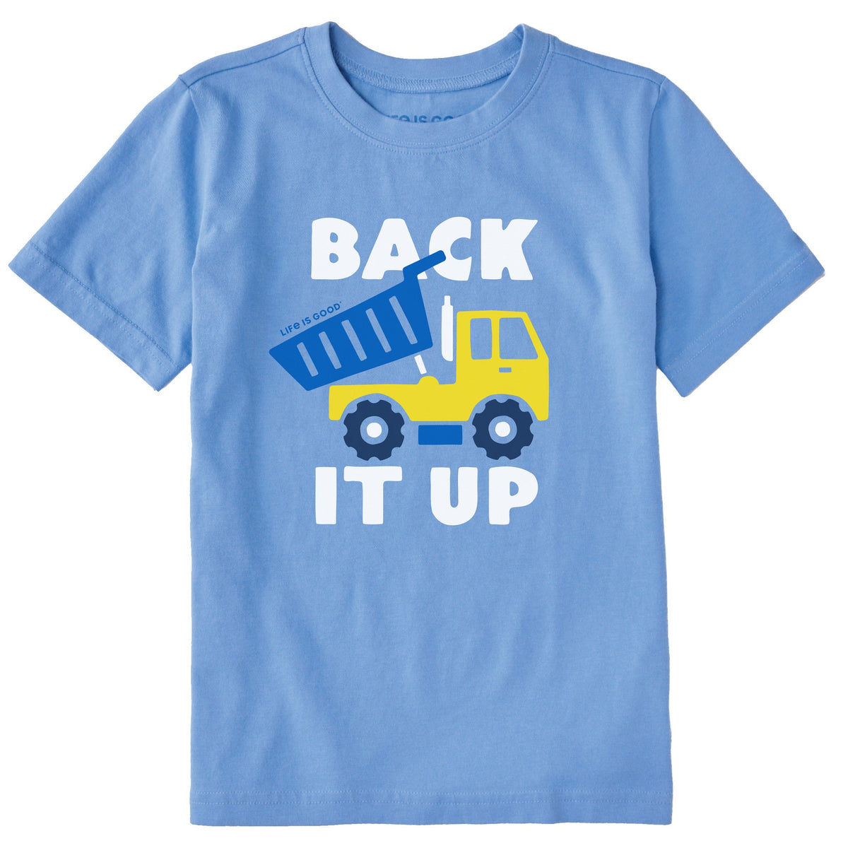 Kids Back it Up Dump Truck Short Sleeve Crusher Tee