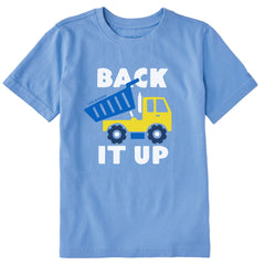 Kids Back it Up Dump Truck Short Sleeve Crusher Tee