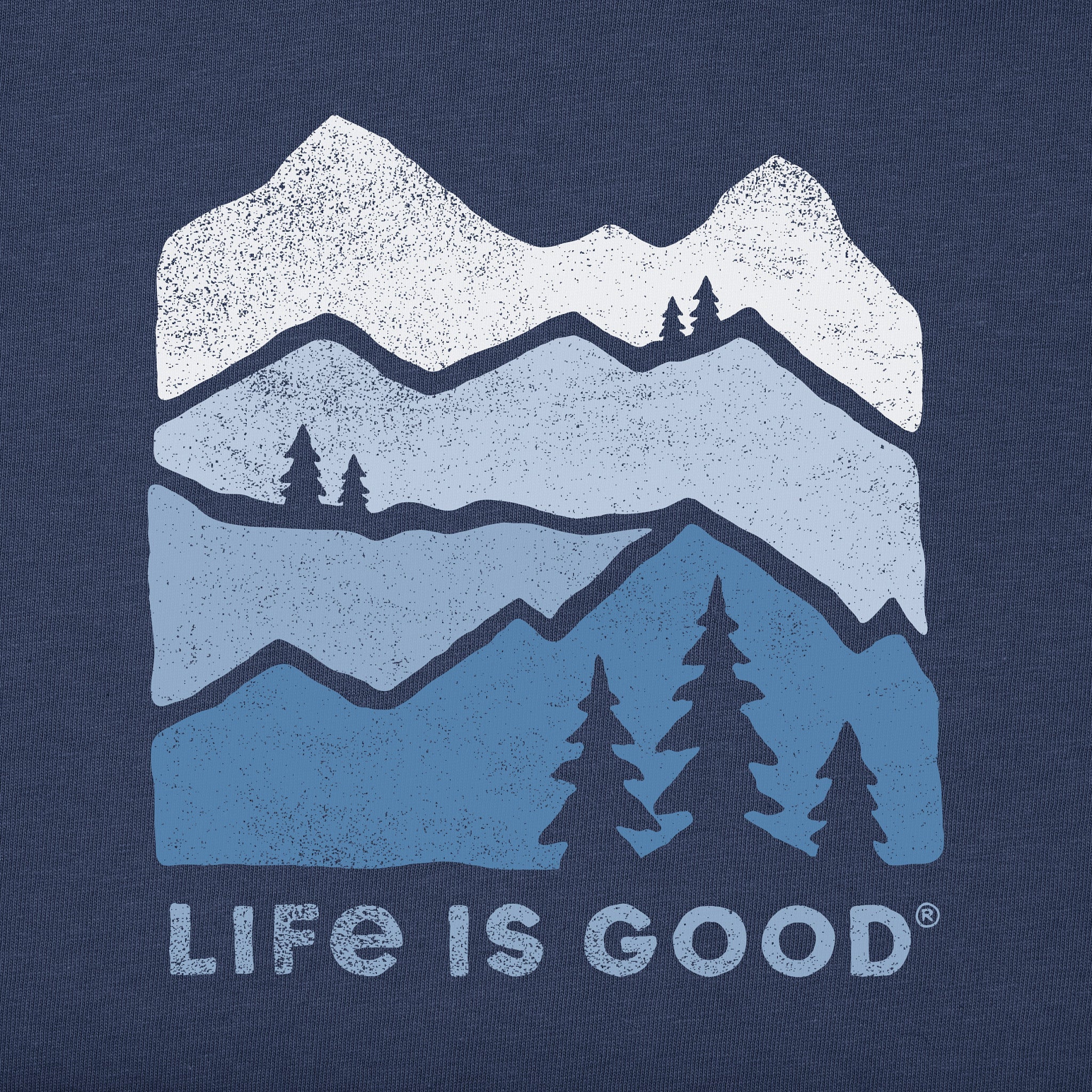 Men's Mountain Silhouette Short Sleeve Crusher Tee