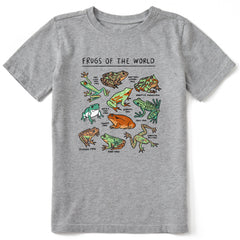 Kids Frogs of the World Short Sleeve Crusher Tee