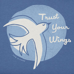Kids Trust Your Wings Short Sleeve Crusher Tee