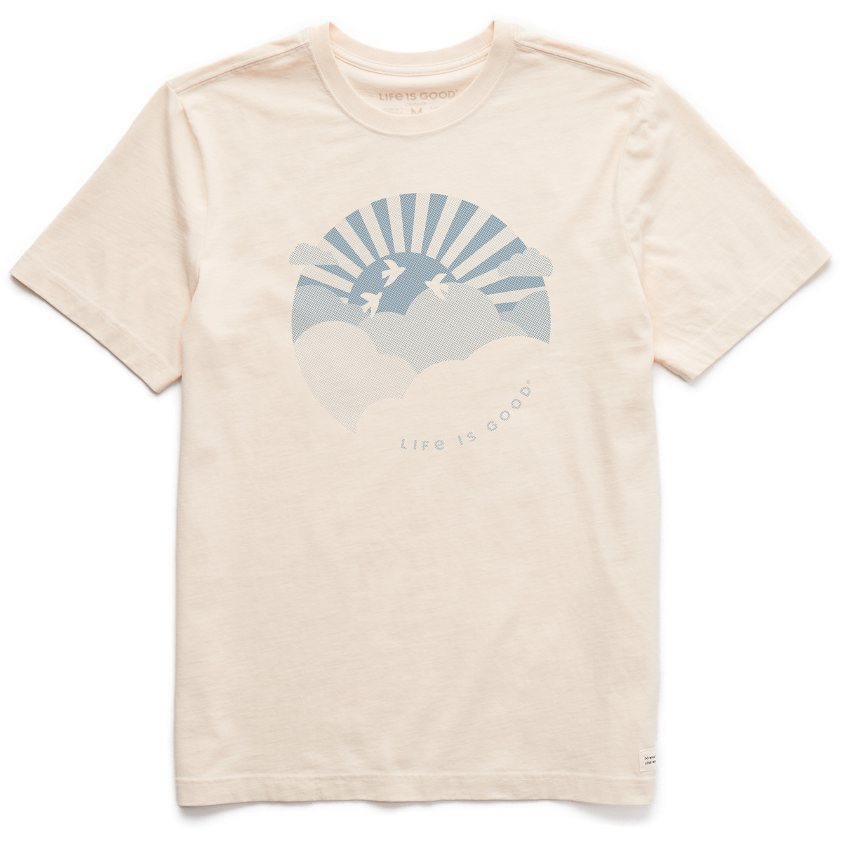 Men's Life is Good Hafltone Sunset Short Sleeve Crusher Tee