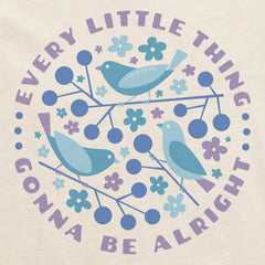 Women's Crafty Three Little Birds Short Sleeve Crusher Boxy Tee
