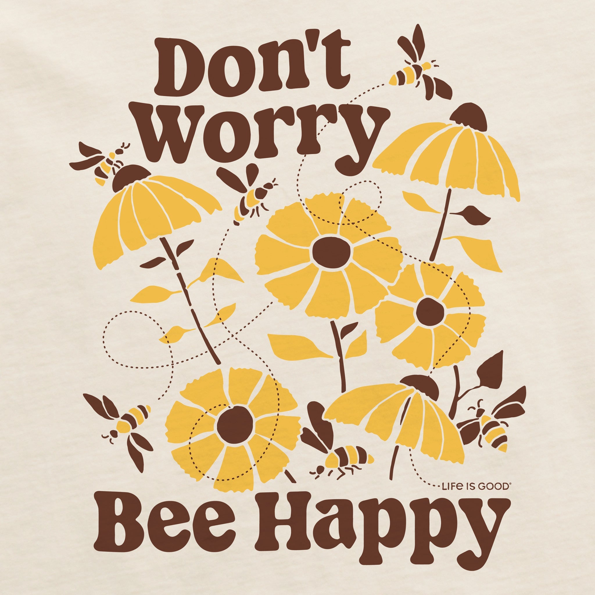 Women's Don't Worry Bee Happy Short Sleeve Tee