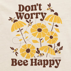 Women's Don't Worry Bee Happy Short Sleeve Tee