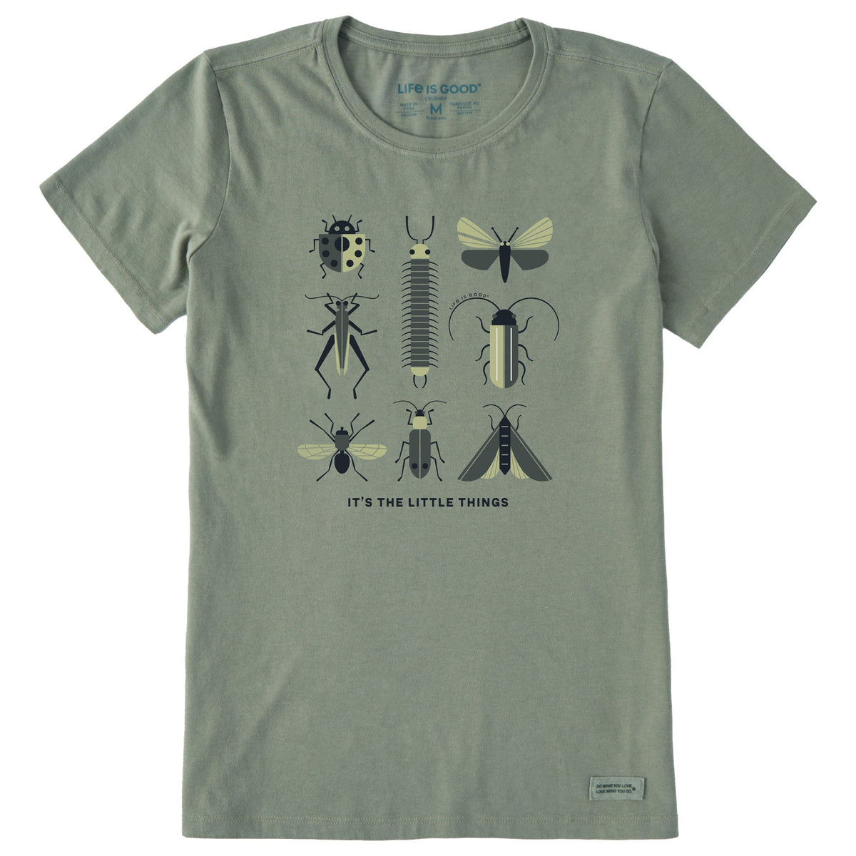 Women's It's the Little Things Bugs Short Sleeve Crusher Tee