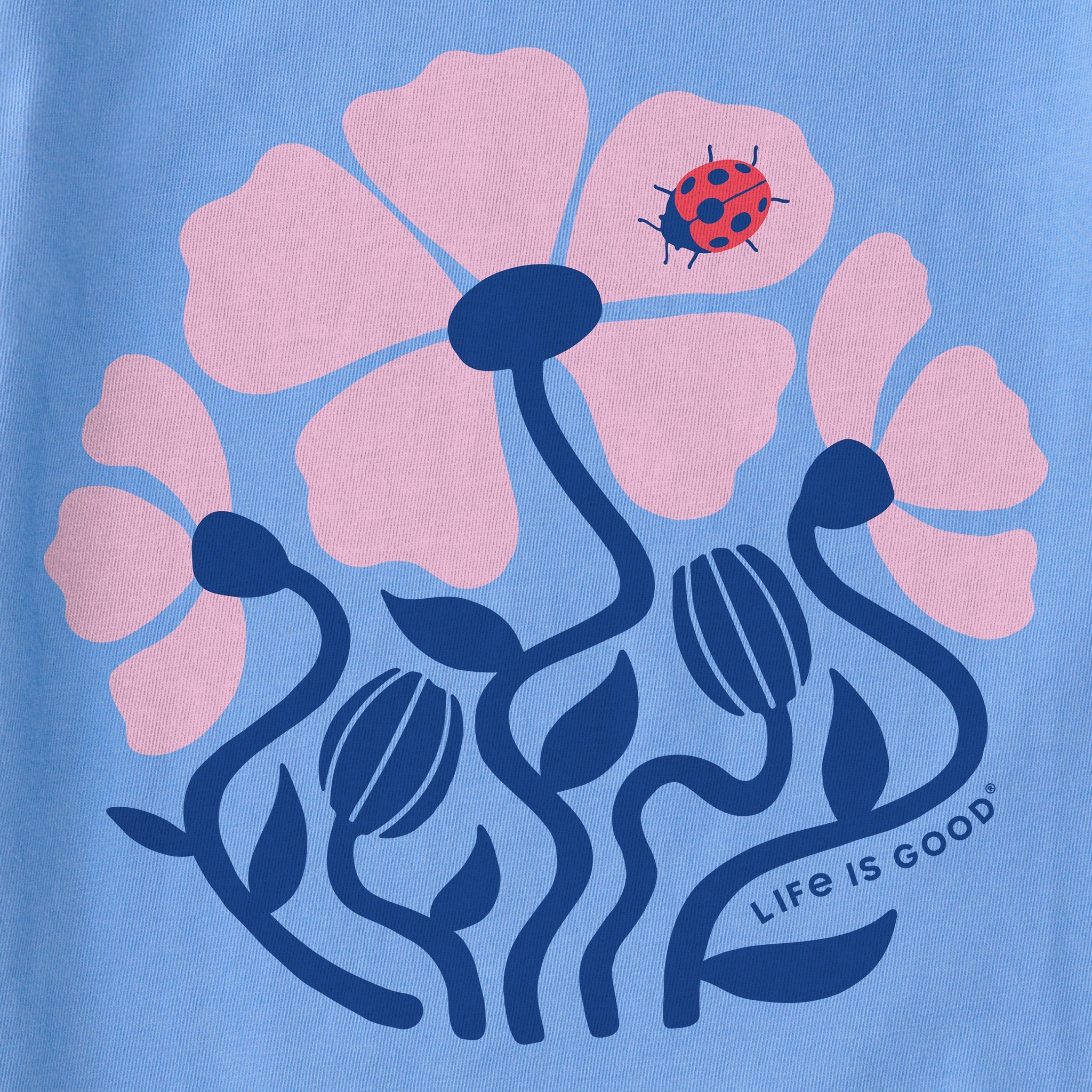 Women's Ladybug Flowers Crusher Tank