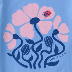 Women's Ladybug Flowers Crusher Tank