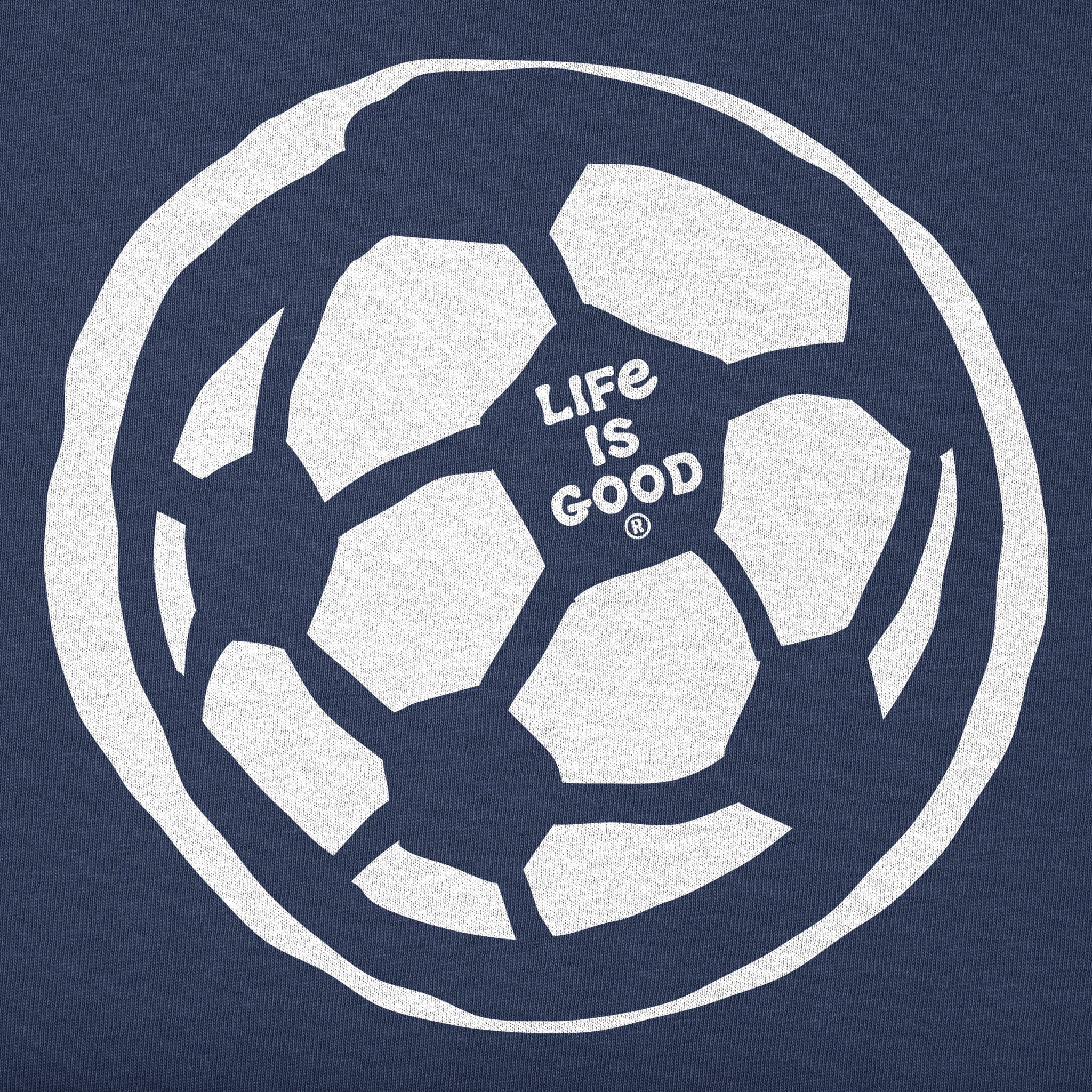 Kids Soccer Ball Sketch Short Sleeve Crusher Tee