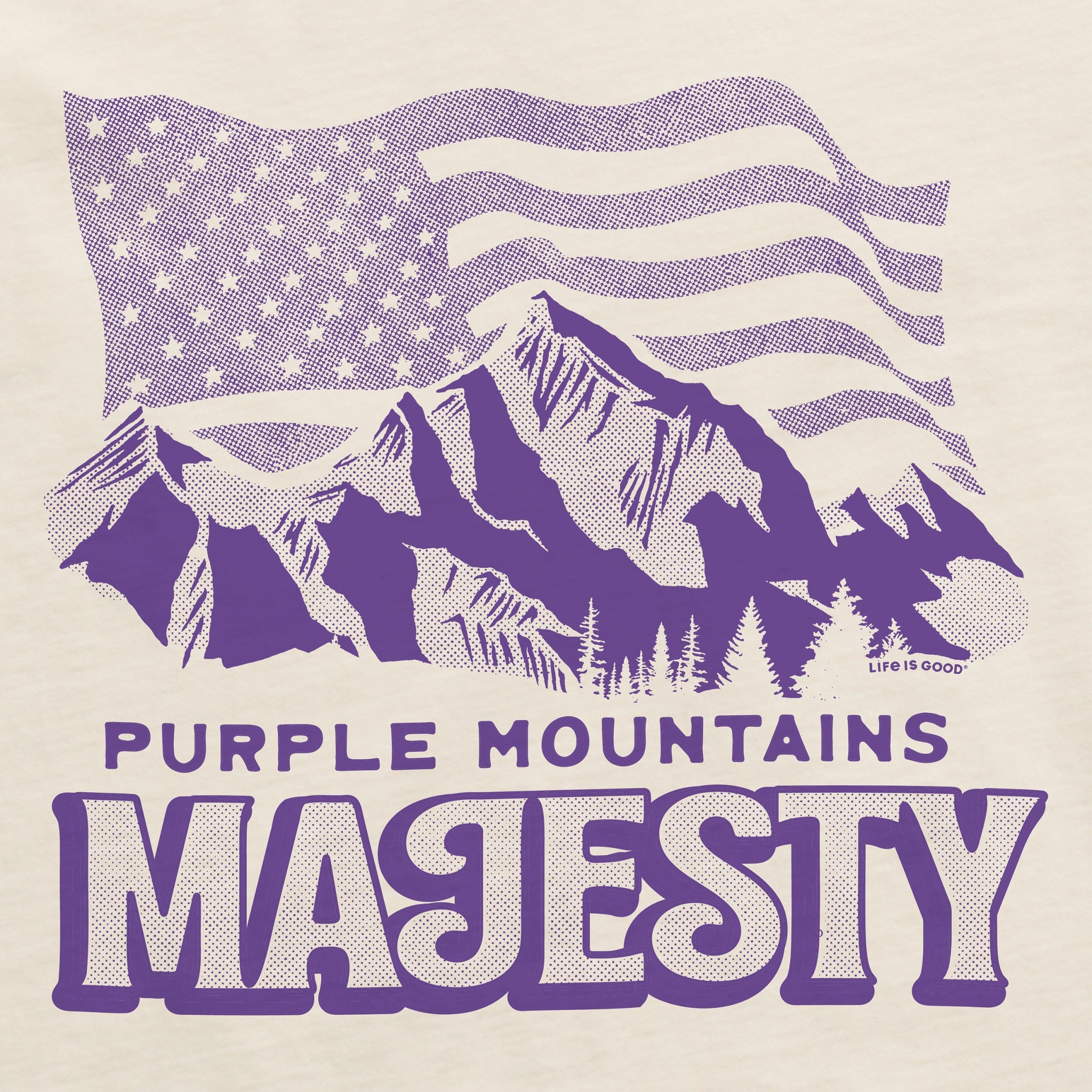 Men's Purple Mountains Majesty Short Sleeve Crusher Tee