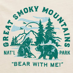 Women's Great Smoky Bear With Me Short Sleeve Crusher Boxy Tee