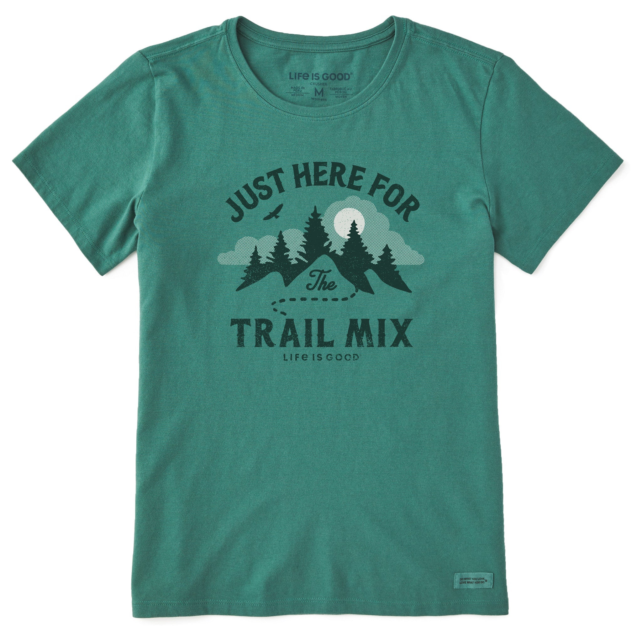 Women's just here for the Trail Mix Short Sleeve Crusher Tee