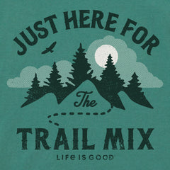 Women's just here for the Trail Mix Short Sleeve Crusher Tee