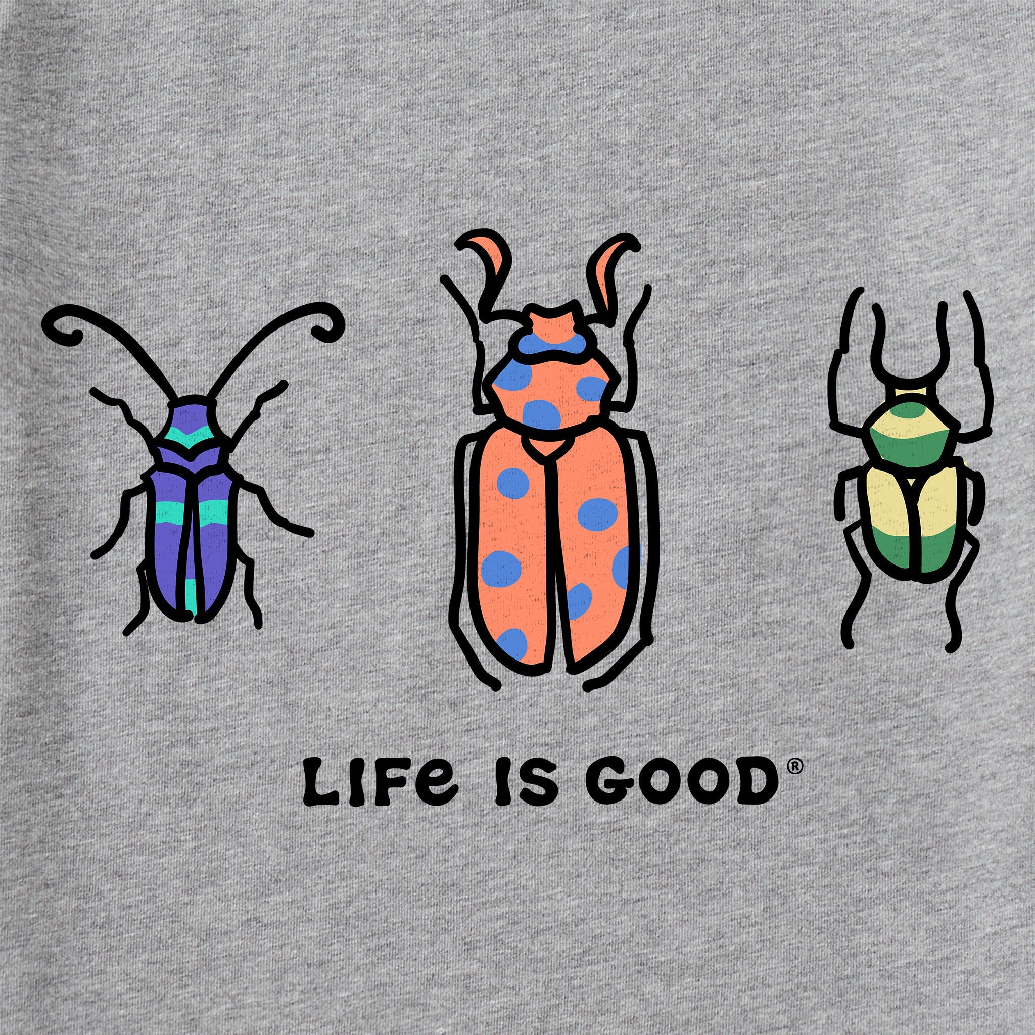 Kids Three Bugs Short Sleeve Crusher Tee