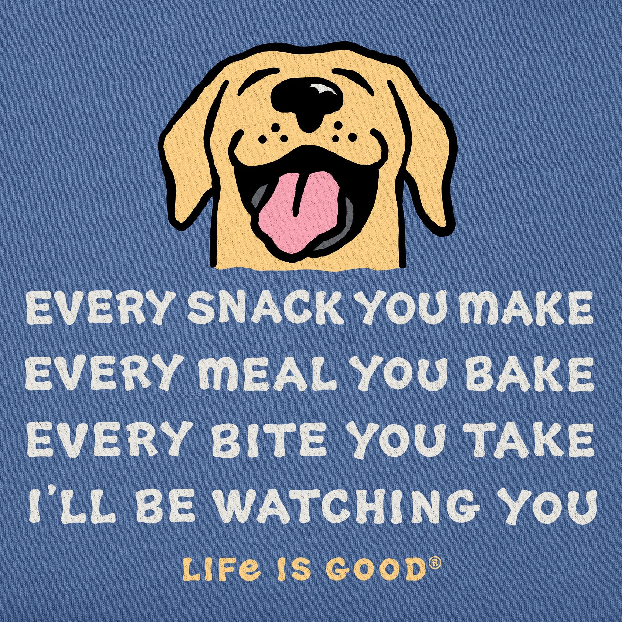 Men's Vintage Ill be Watching You Dog Short Sleeve Tee