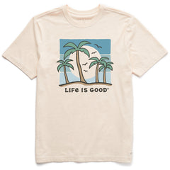 Men's Life is Good Sunny Palms Short Sleeve Crusher Tee